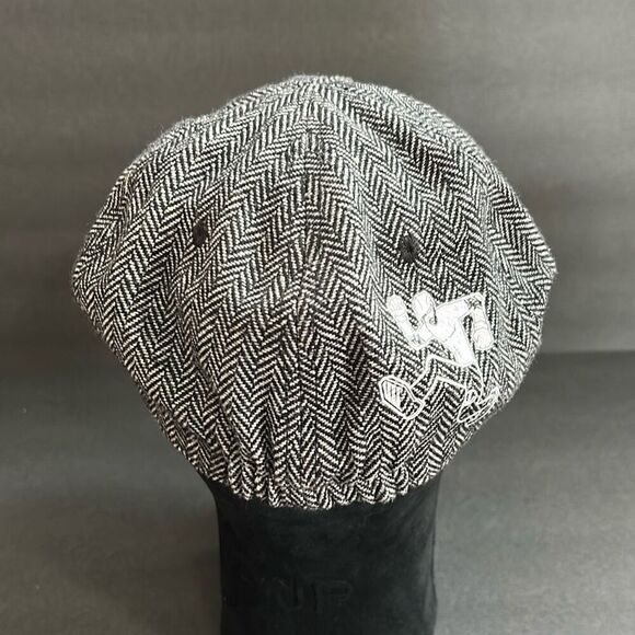 WWE Sami Zayn "Let's Go" Flat Cap Wrestling Gray Black Newsboy Driver Cabby - Picture 4 of 9